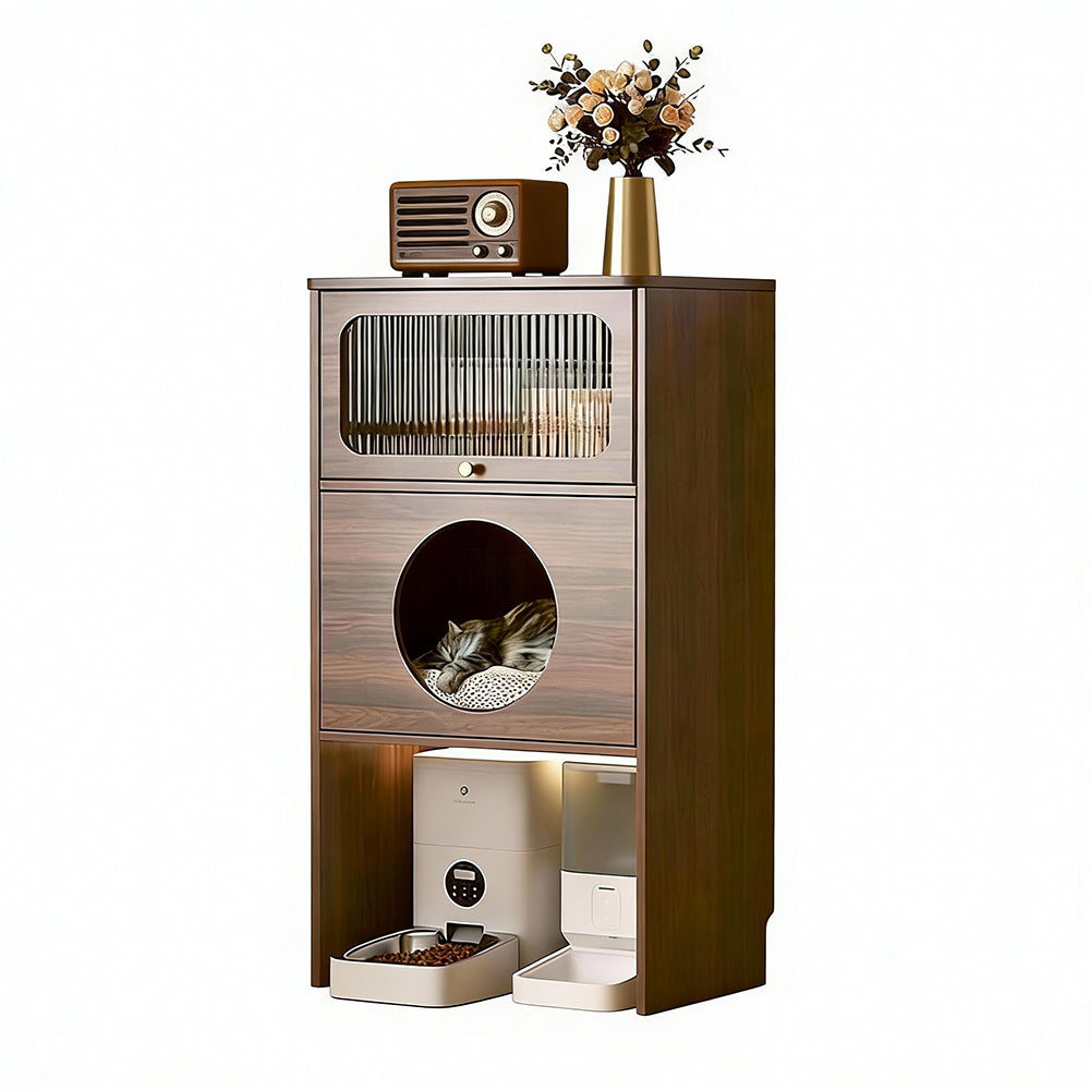 Eeeza Multi-layer Storage Cabinet Combining Cat Bed And Storage