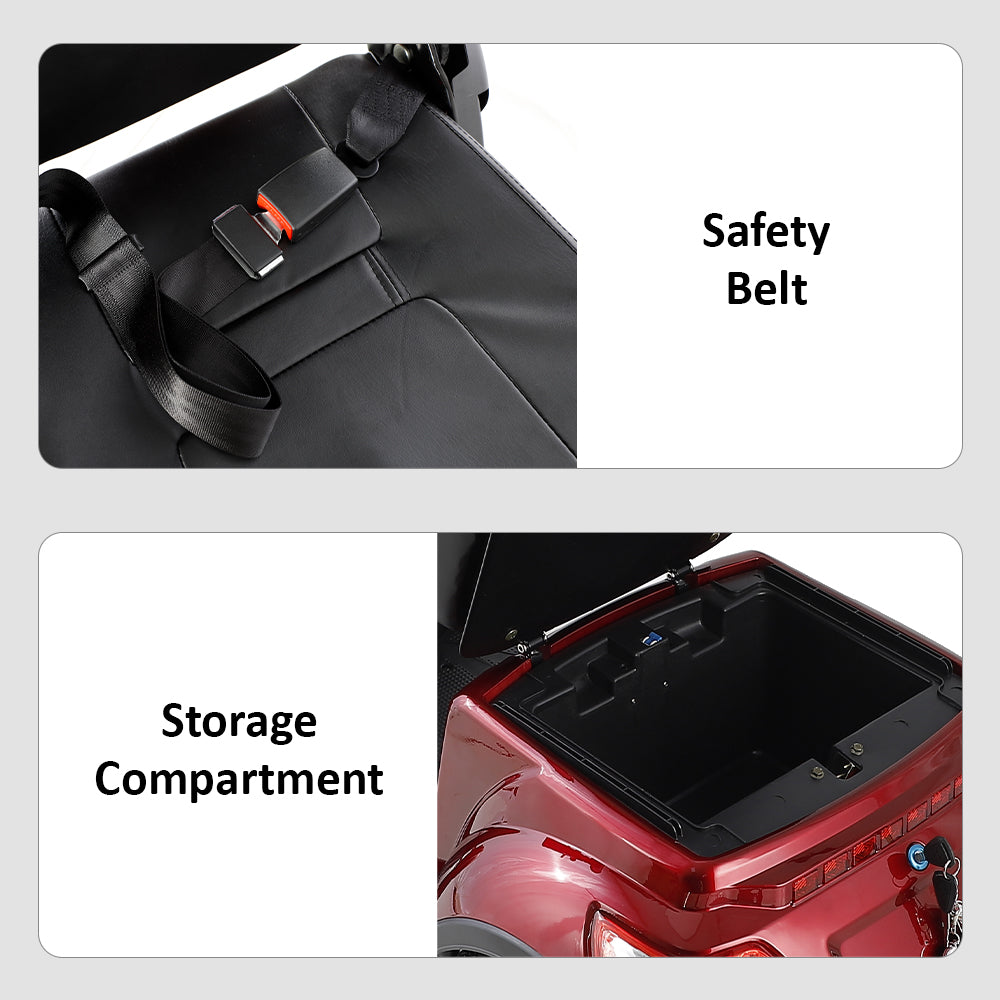 Eeeza Shield Mobility Scooter – 500W 60V20Ah with Canopy & Windshield