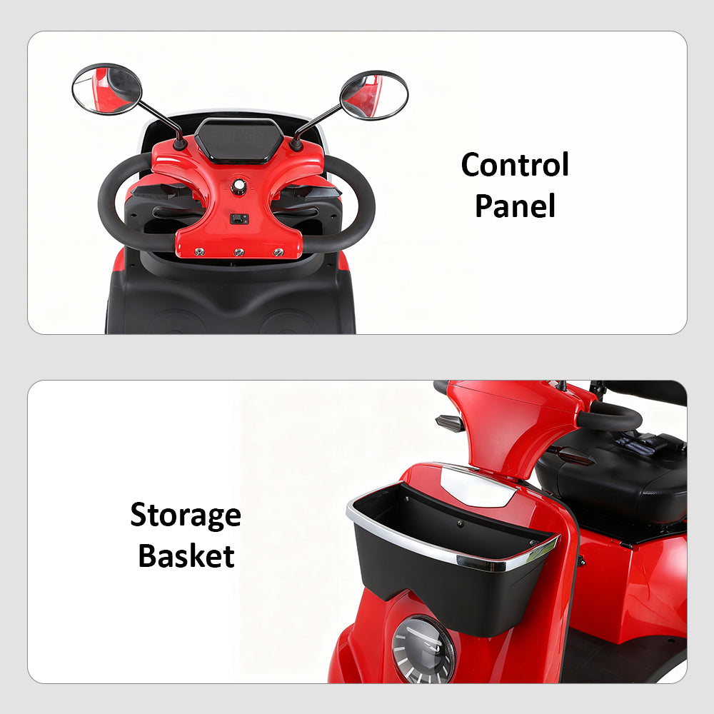 Eeeza Adjustable 500W 48V 20Ah Electric Mobility Scooter