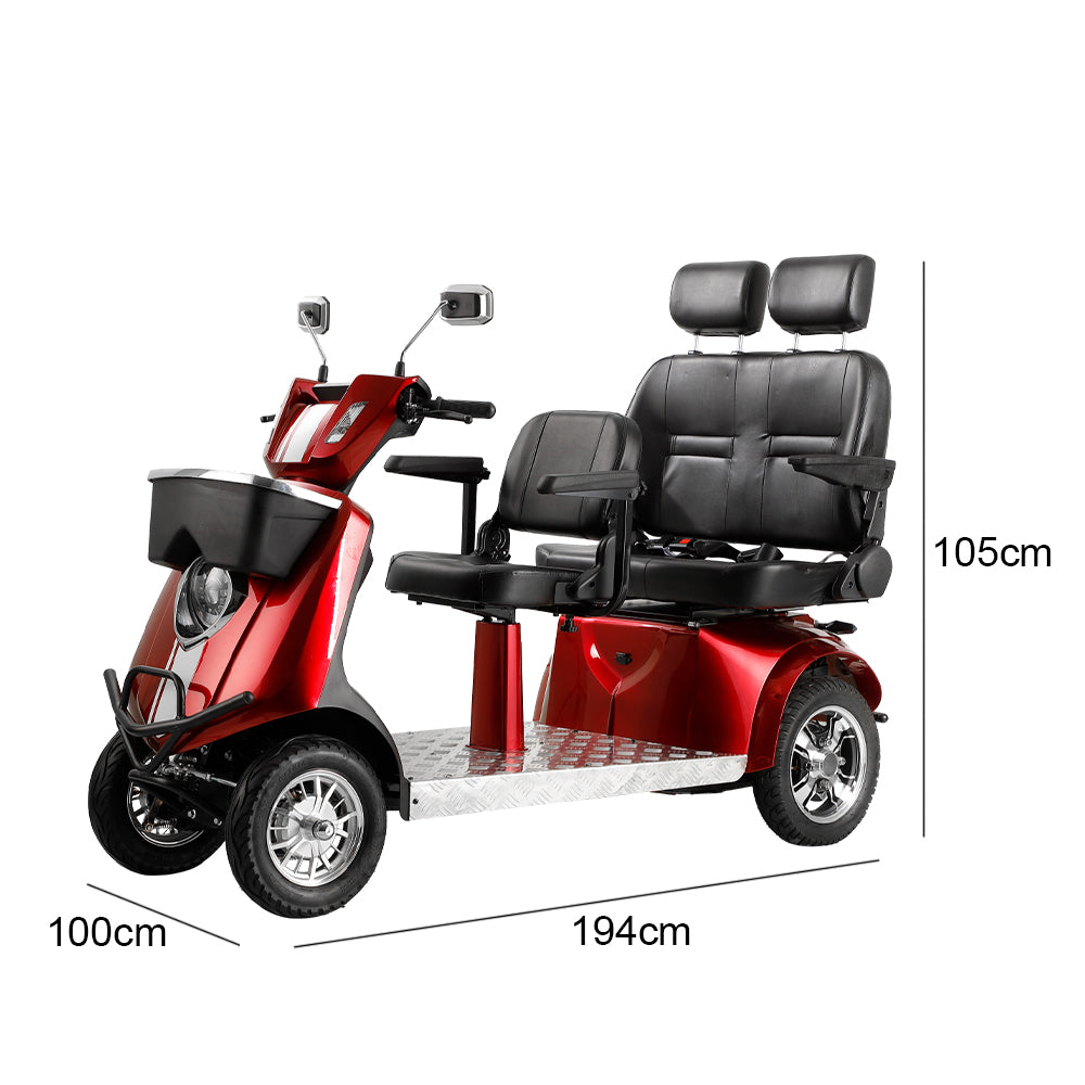 Eeeza Adjustable 1000W 60V 20Ah Electric Mobility Scooter