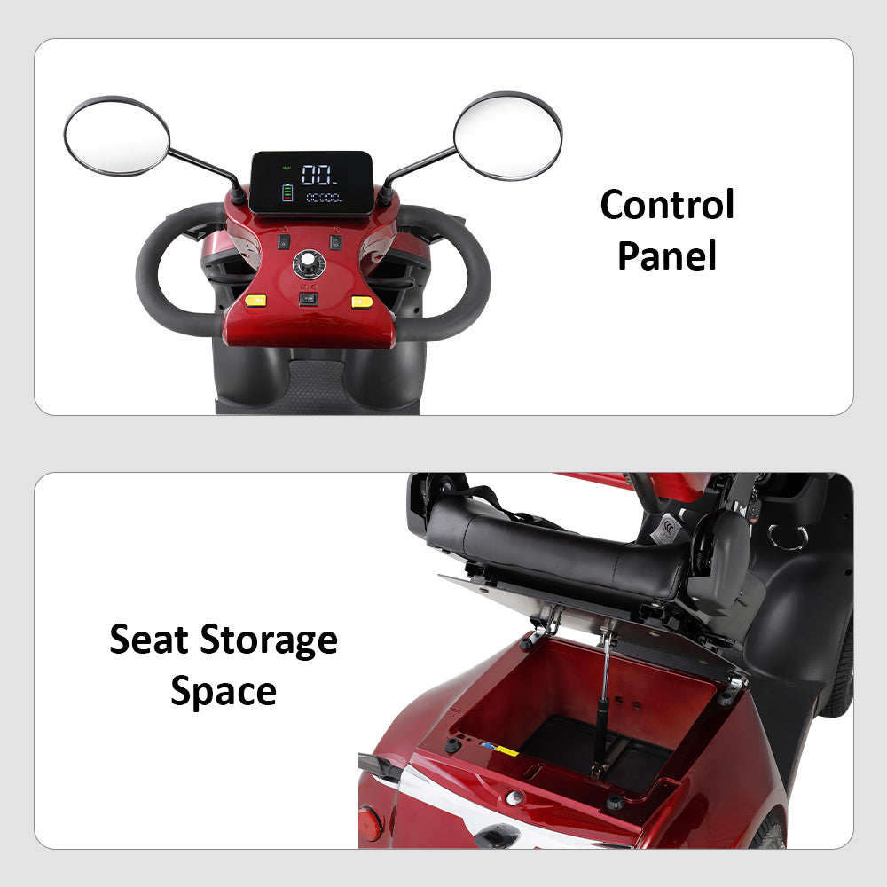 Eeeza Adjustable 500W 48V 20Ah Electric Mobility Scooter