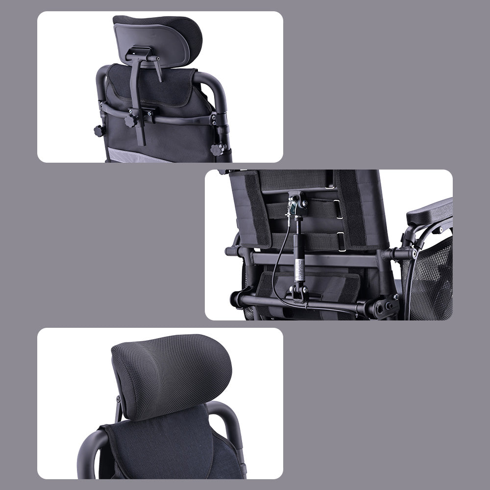 Eeeza 9001 Foldable Portable Electric Wheelchair, 1-6km/h, 24V13A