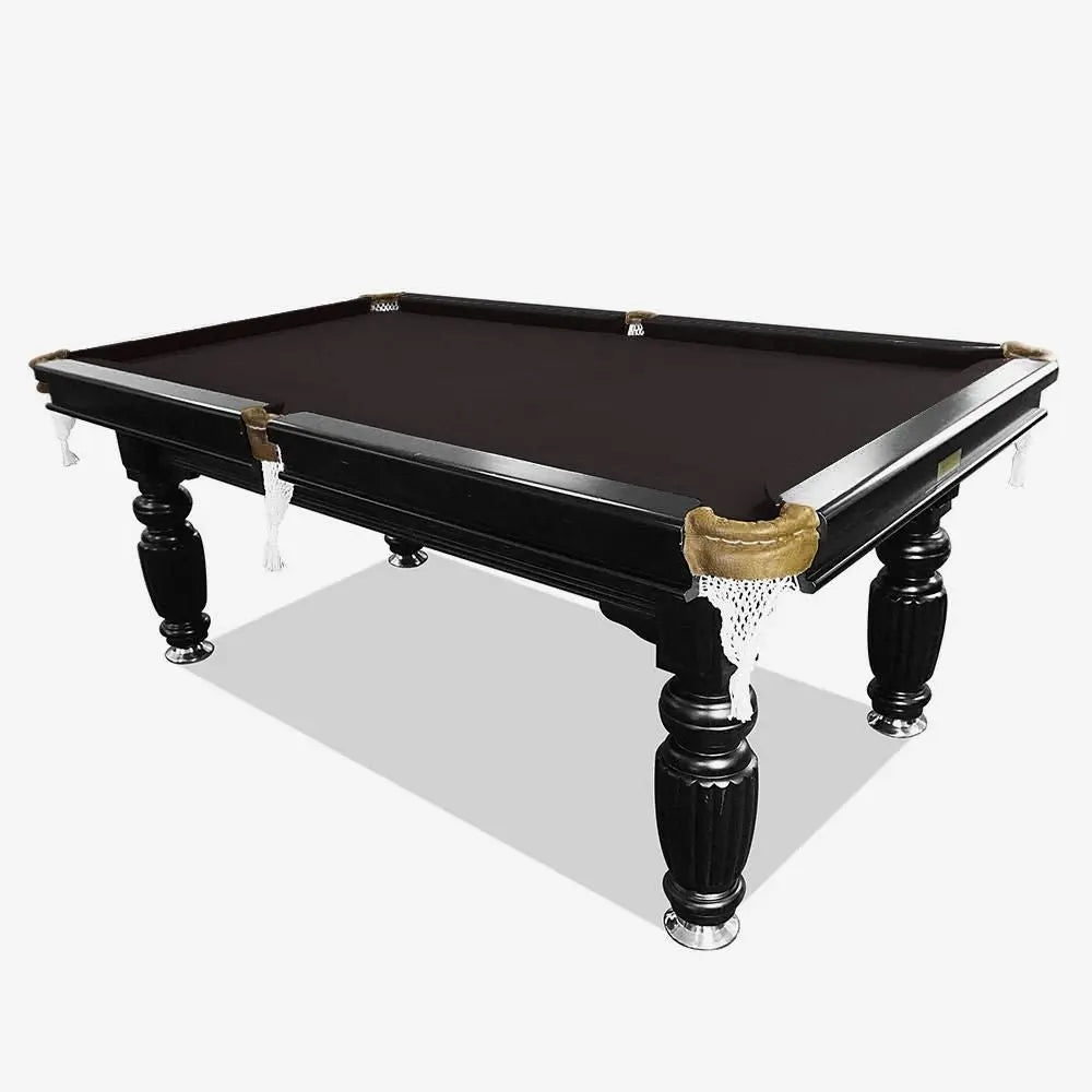 Eeeza 8FT Black Frame Slate Billiard Pool Table With Full Accessories