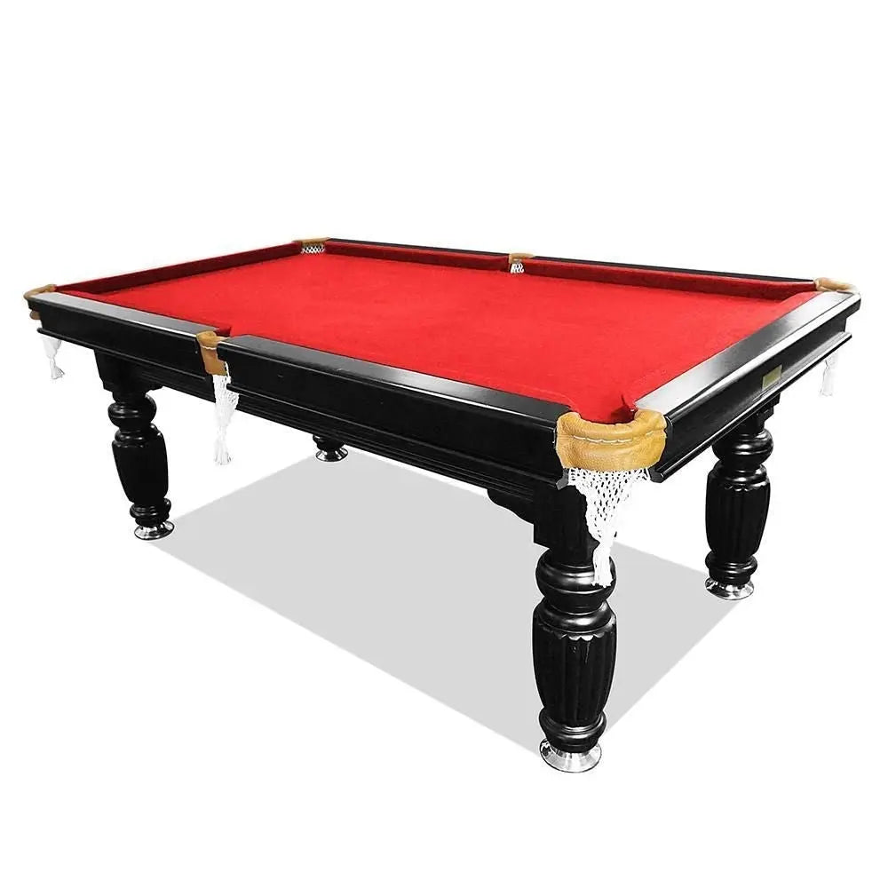 Eeeza 8FT Black Frame Slate Billiard Pool Table With Full Accessories