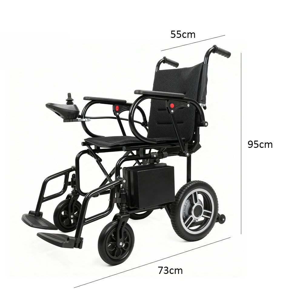 Eeeza Foldable Electric Wheelchair – Lightweight Aluminum Frame with 24V Battery Power