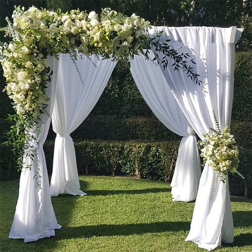 Flexible DIY Wedding Background Stand Wedding Canopy Solid Metal Drape Backdrop