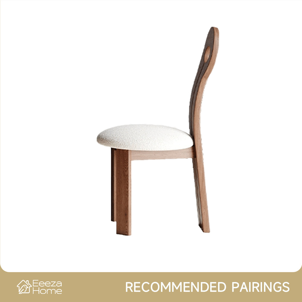 Eeeza Modern Essence Series - Cross-Leg Oval Dining Table