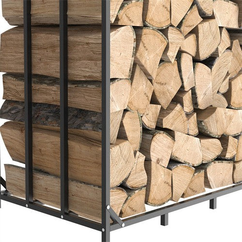Heavy Duty Firewood Log Rack Large Storage Holder Shed Rack