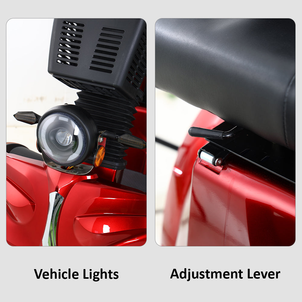 Eeeza B56B Duo Electric Mobility Scooter, 800W 60V 20Ah