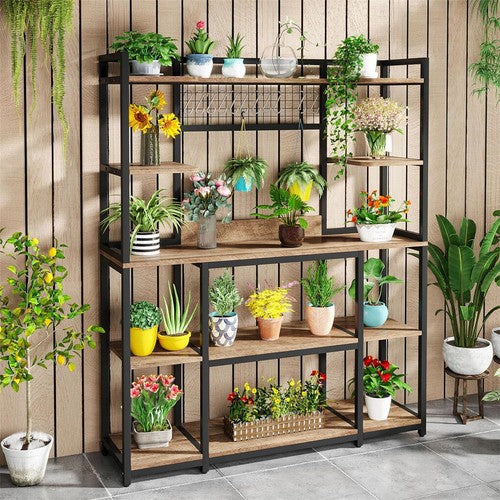 Large Bakers Rack Kitchen Cabinet Shelf Vintage Utility Storage Shelf