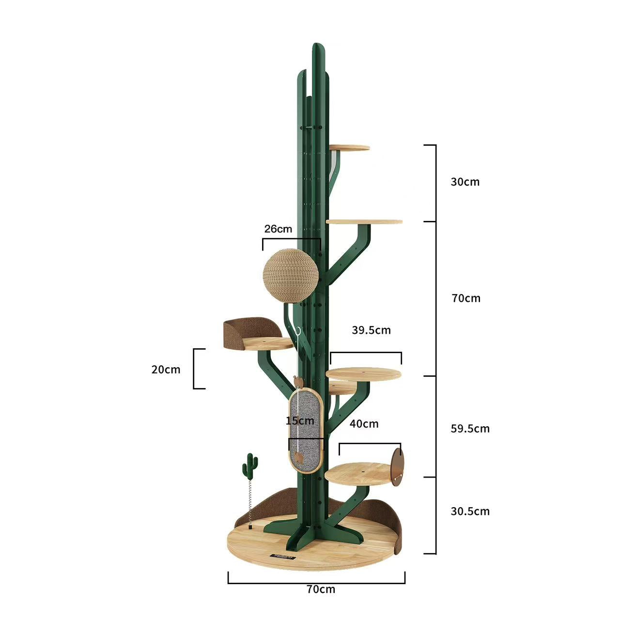 Eeeza Cactus Cat Tower – Compact Design Meets Climbing Adventure