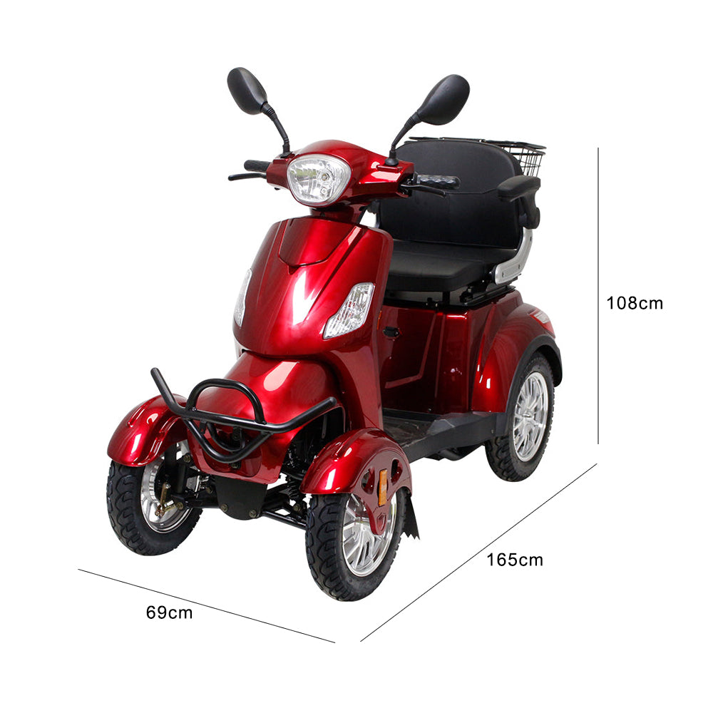 Eeeza B03 4-Wheel Electric Mobility Scooter, 500W ,150kg Max Load
