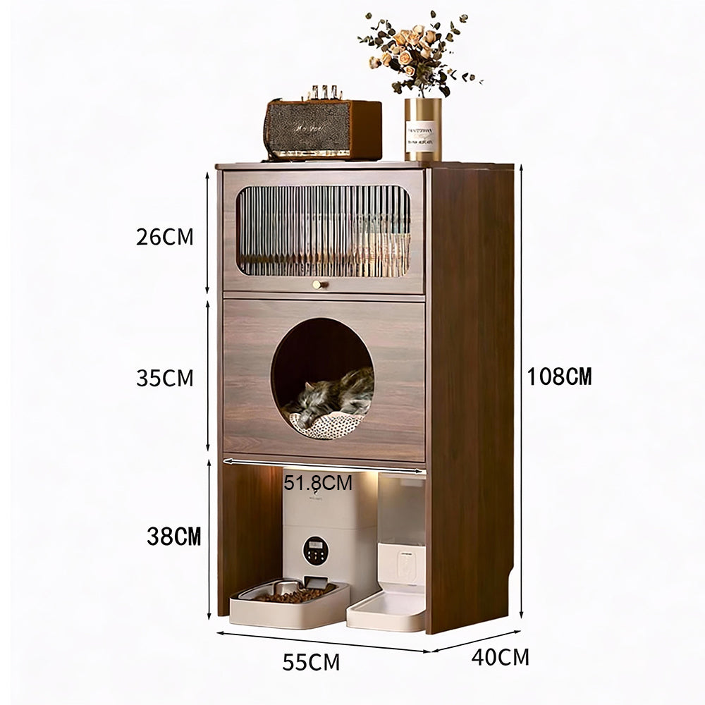 Eeeza Multi-layer Storage Cabinet Combining Cat Bed And Storage