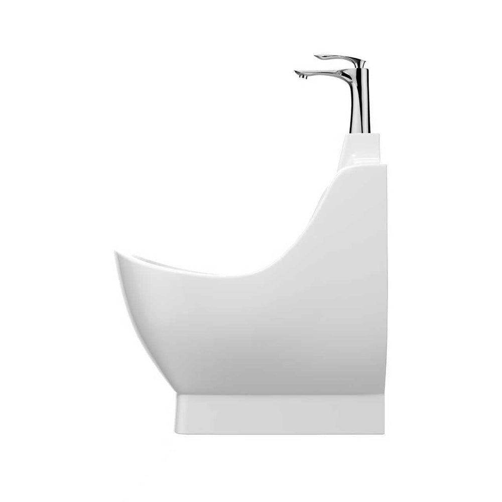 Eeeza Bathroom Foot Spa Ceramic Basin With Dedicated Chair