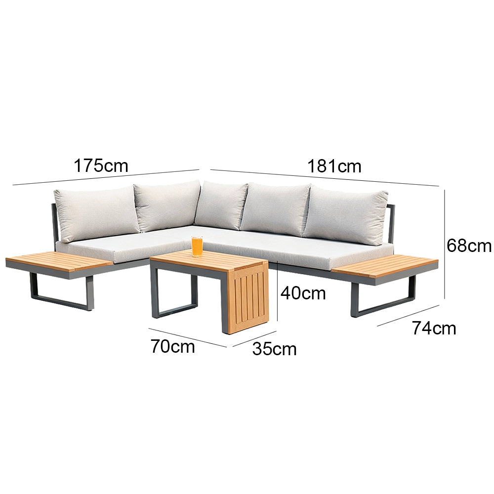 Eeeza Multi-person Sofa With Coffee Table Set