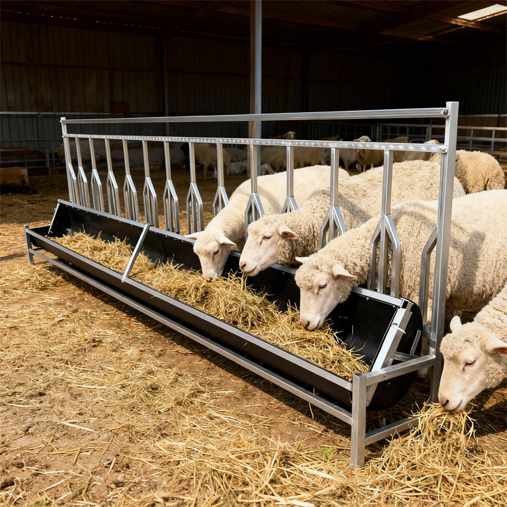 Eeeza Stable and Durable Metal Square Tube Cattle and Sheep Feeder