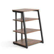 FITUEYES HiFi Audio Rack – Modern Vintage Media Stand with Adjustable 4-Tier Shelves