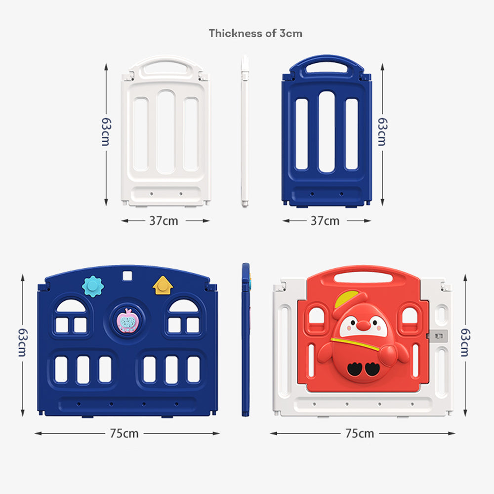 Eeeza Foldable Children's Playpen With Mat