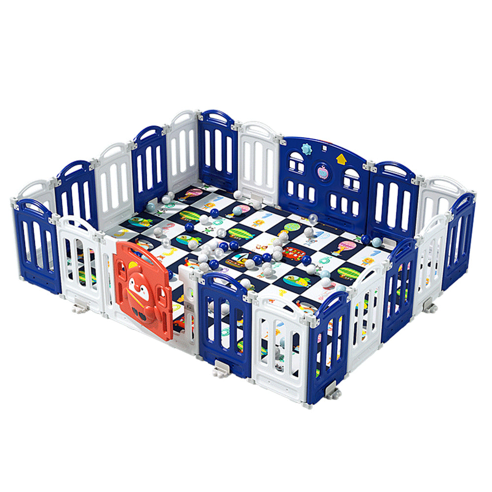 Eeeza Foldable Children's Playpen With Mat