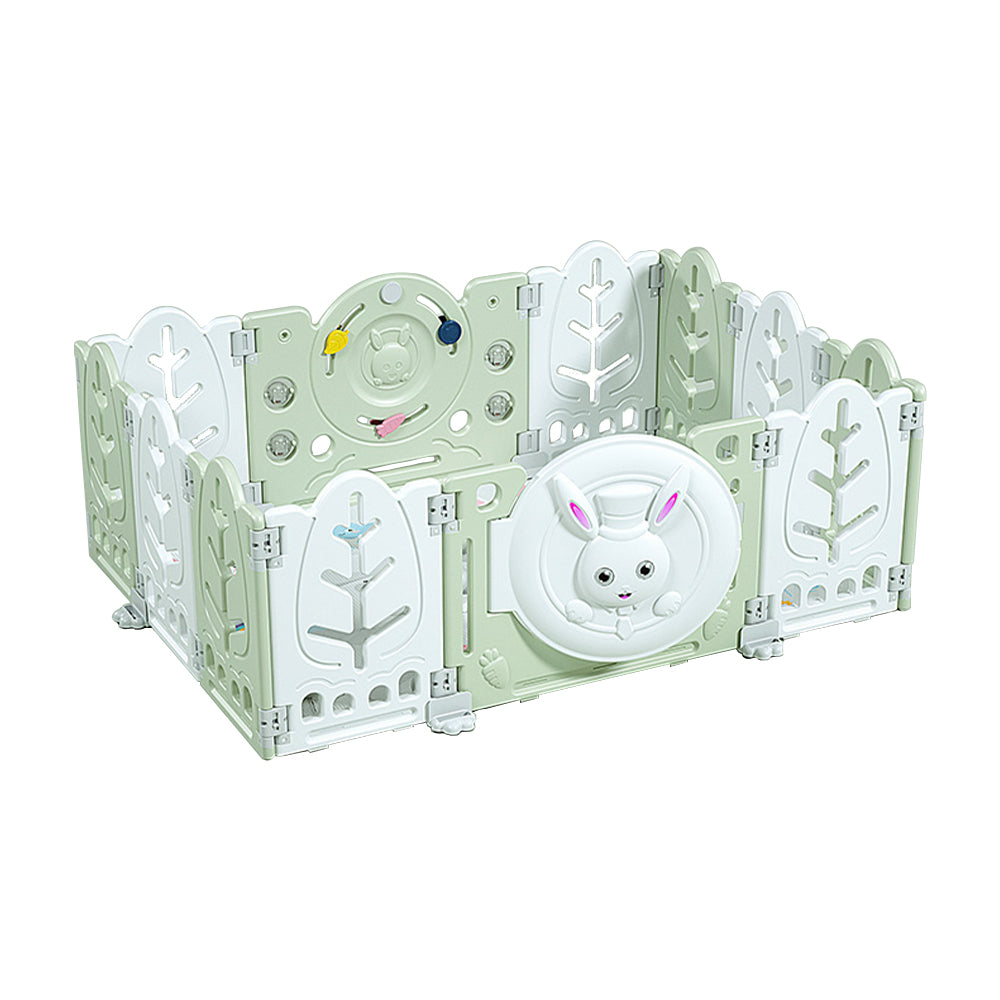 Eeeza Foldable Children's Playpen With Mat