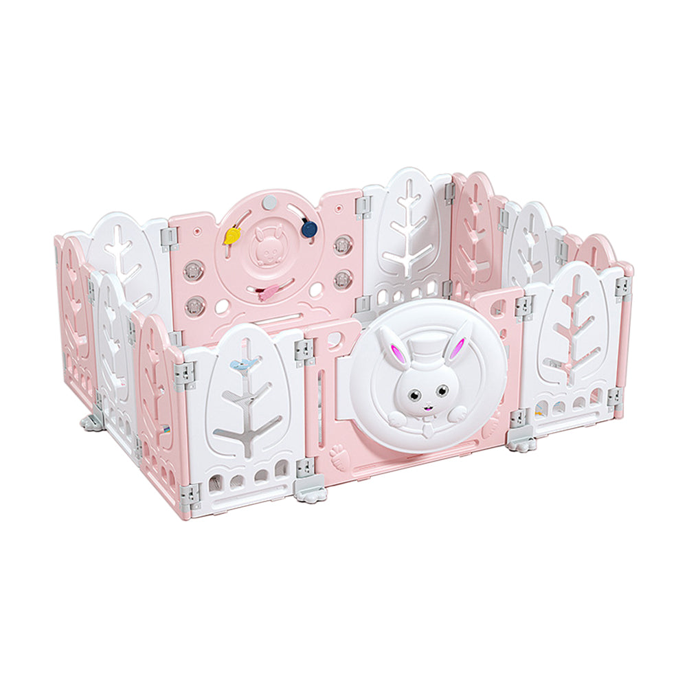 Eeeza Foldable Children's Playpen With Mat