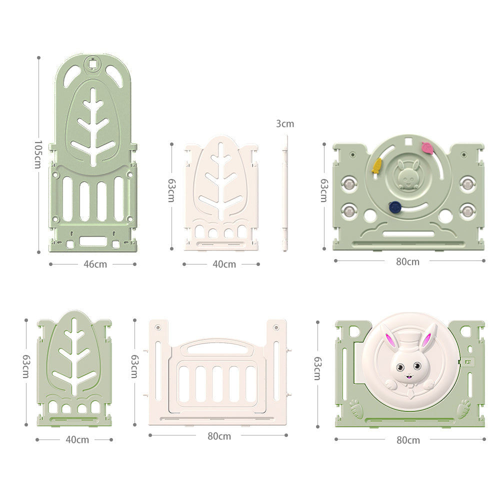 Eeeza Foldable Children's Playpen With Swing