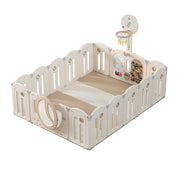 Eeeza Foldable Children's Playpen With Mat