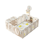 Eeeza Foldable Children's Playpen With Storage Rack