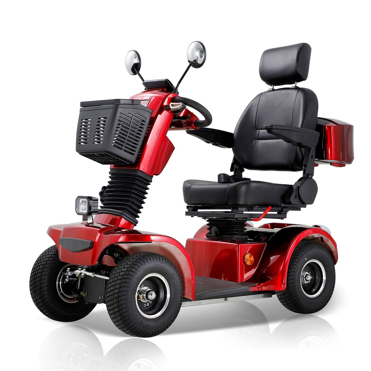 Eeeza Deluxe Mobility Scooter – 500W 48V Comfort Cruiser with Suspension Seat & Optional Canopy