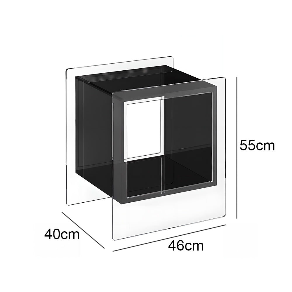 Eeeza Minimalist Acrylic Transparent Storage Cabinet
