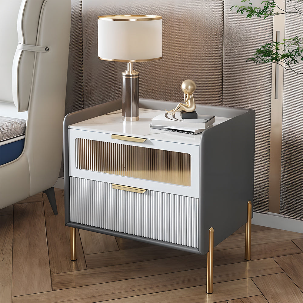 Eeeza Fashionable Microfiber Leather Side Table