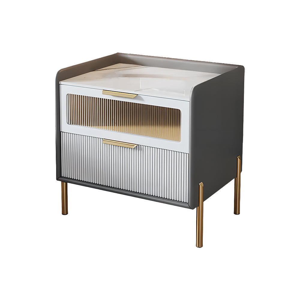 Eeeza Fashionable Microfiber Leather Side Table