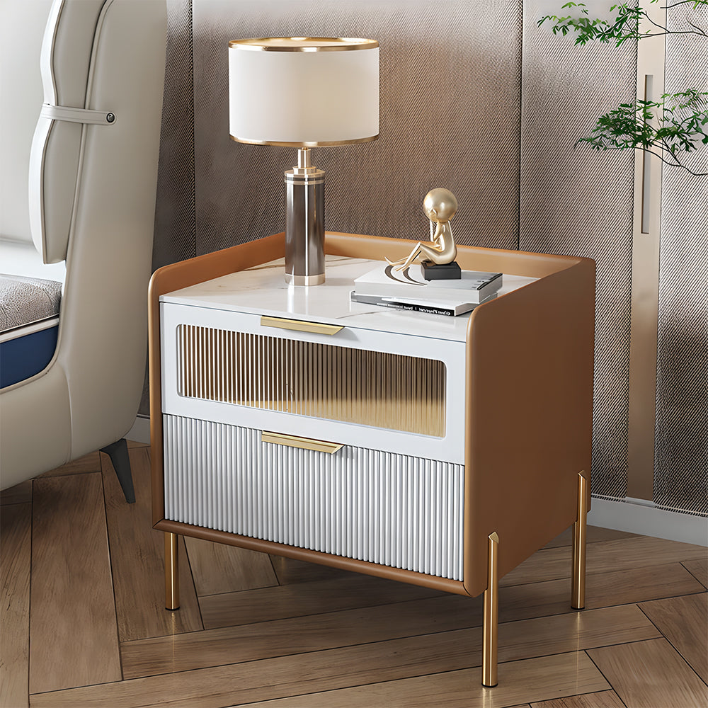 Eeeza Fashionable Microfiber Leather Side Table