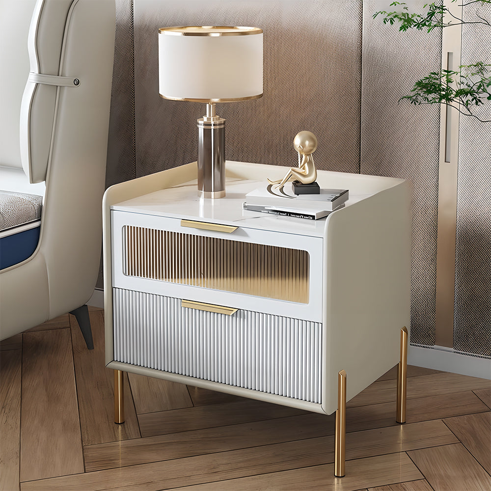 Eeeza Fashionable Microfiber Leather Side Table