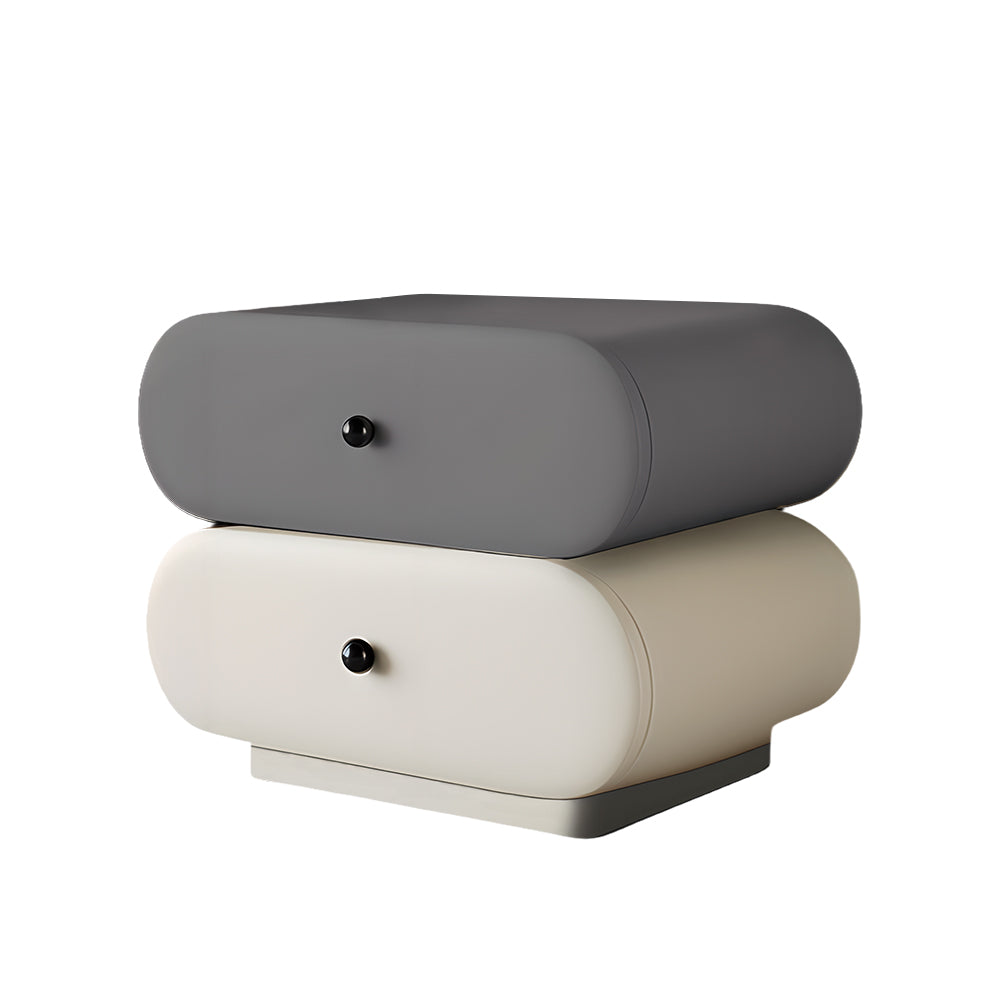 Eeeza Fashionable Solid Wood Dual-Layer Side Table