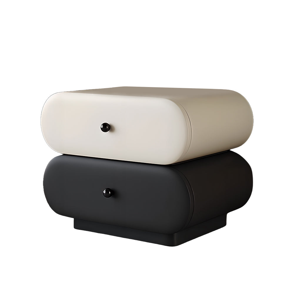 Eeeza Fashionable Solid Wood Dual-Layer Side Table