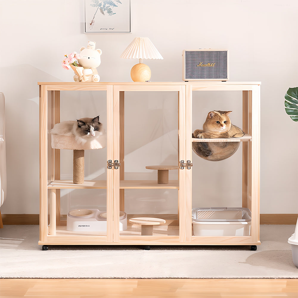 Eeeza Movable Multi-Tier Cat Cabin
