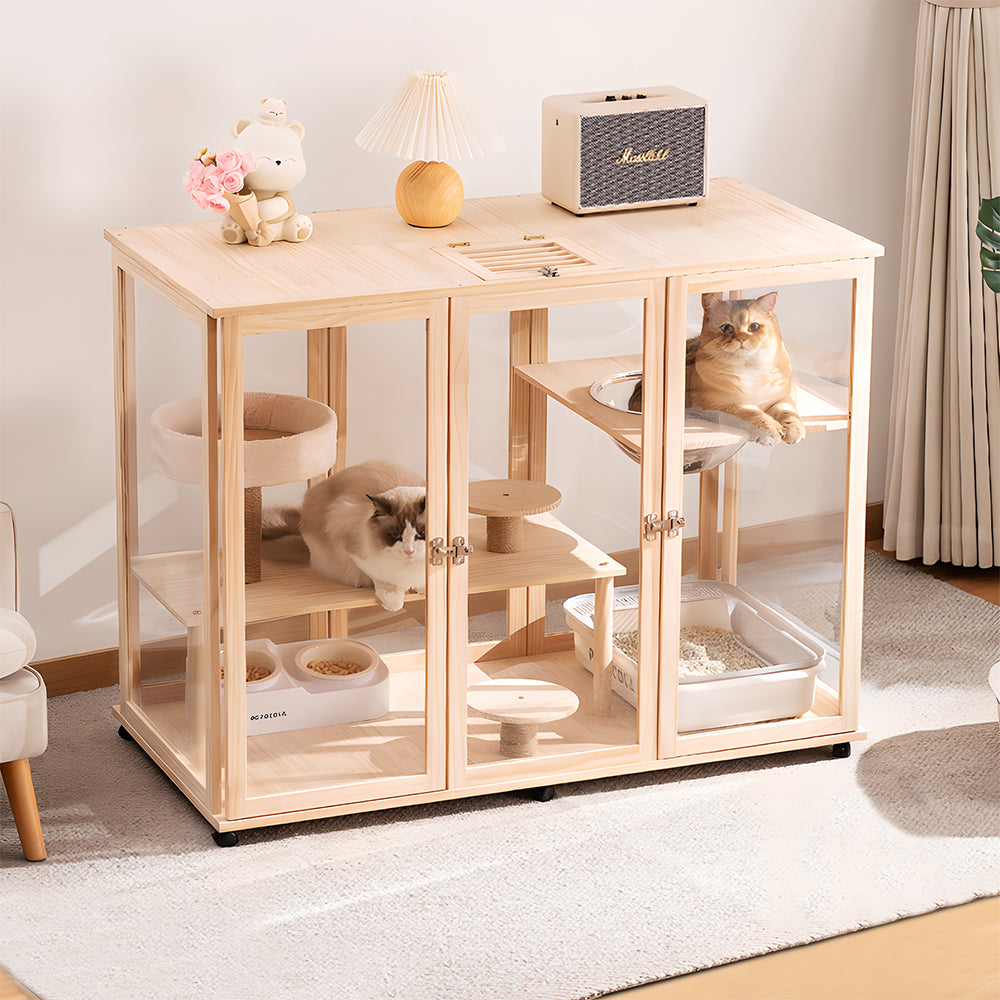 Eeeza Movable Multi-Tier Cat Cabin