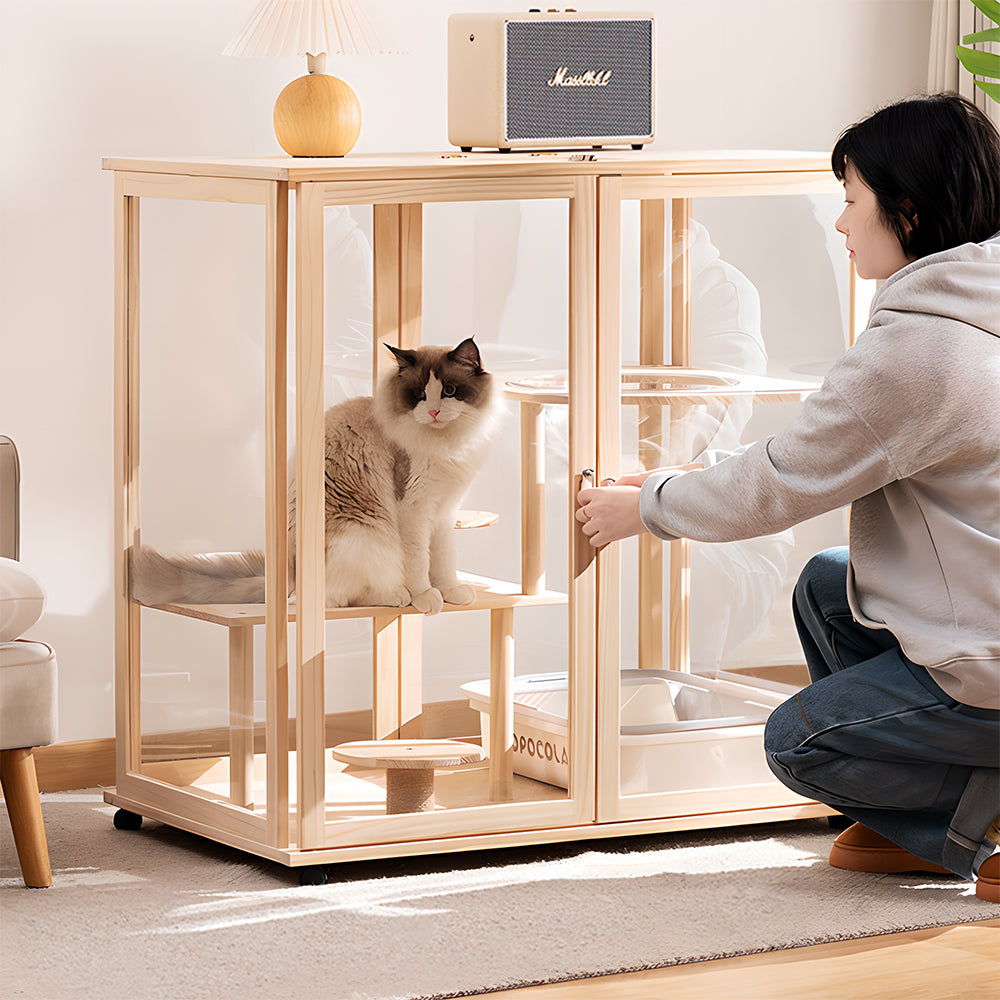Eeeza Movable Multi-Tier Cat Cabin
