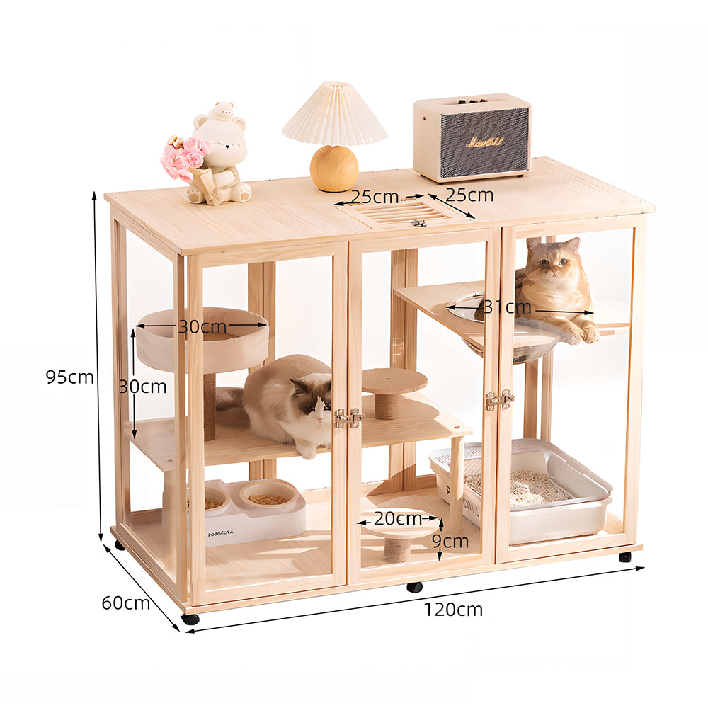 Eeeza Movable Multi-Tier Cat Cabin