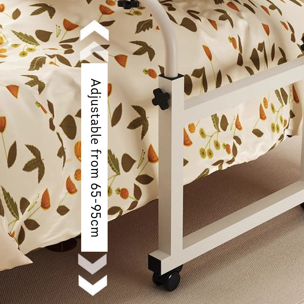Eeeza Adjustable Overbed Table – Expanding Rolling Desk for Beds, Sofas & More