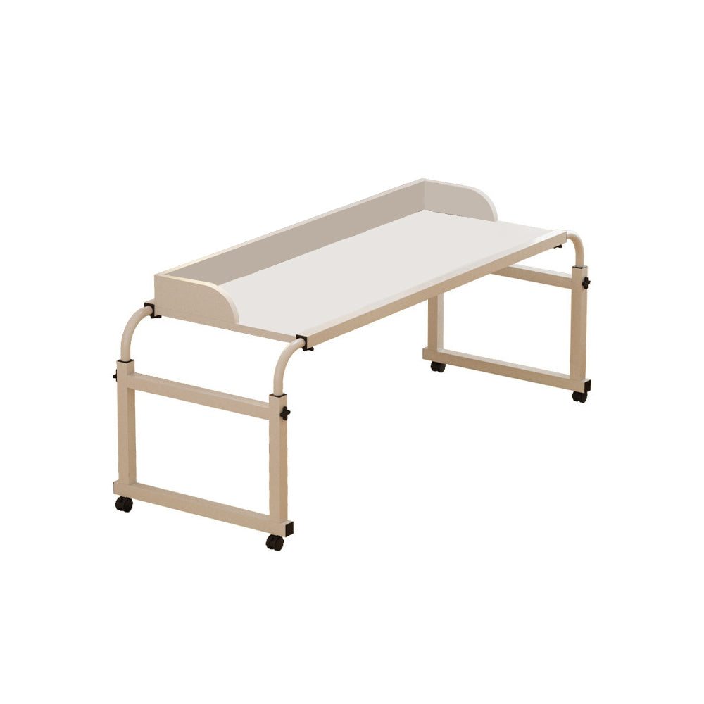 Eeeza Adjustable Overbed Table – Expanding Rolling Desk for Beds, Sofas & More