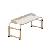 Eeeza Adjustable Overbed Table – Expanding Rolling Desk for Beds, Sofas & More