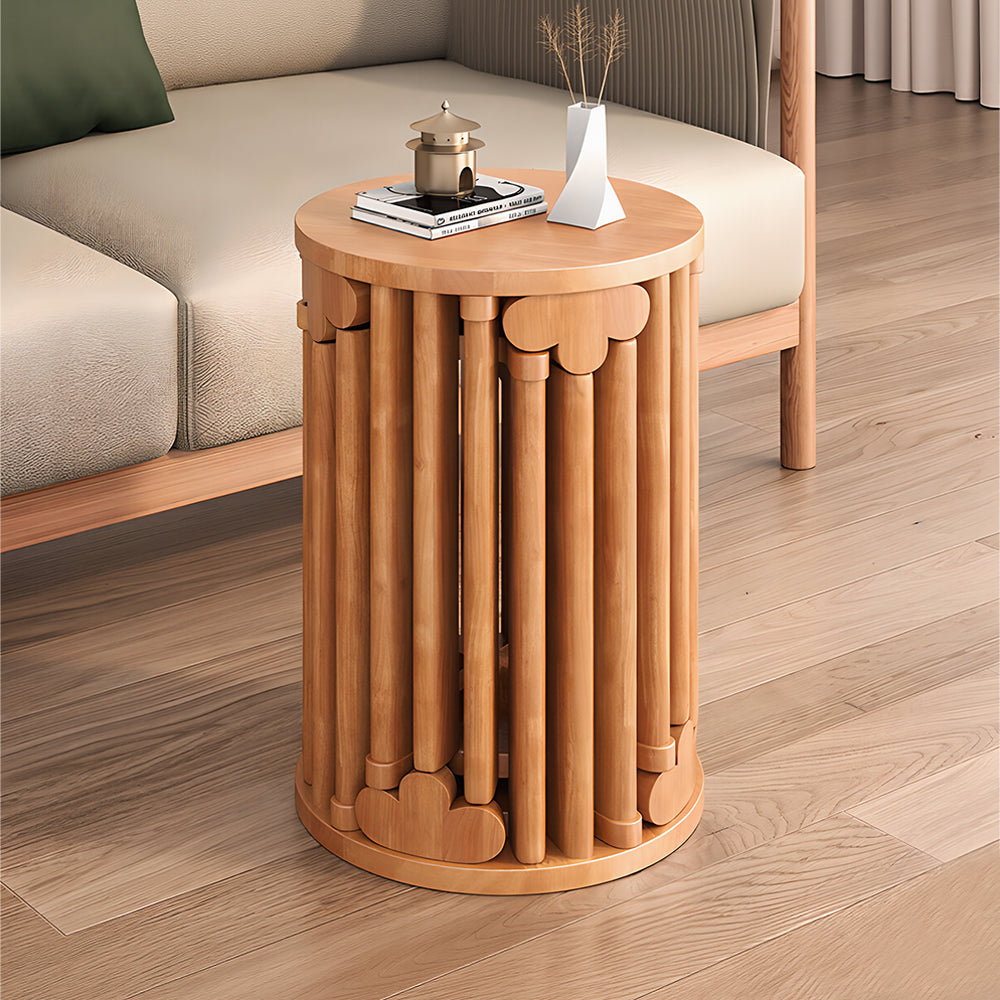 Eeeza 6-in-1 Stackable Oak Stool Set
