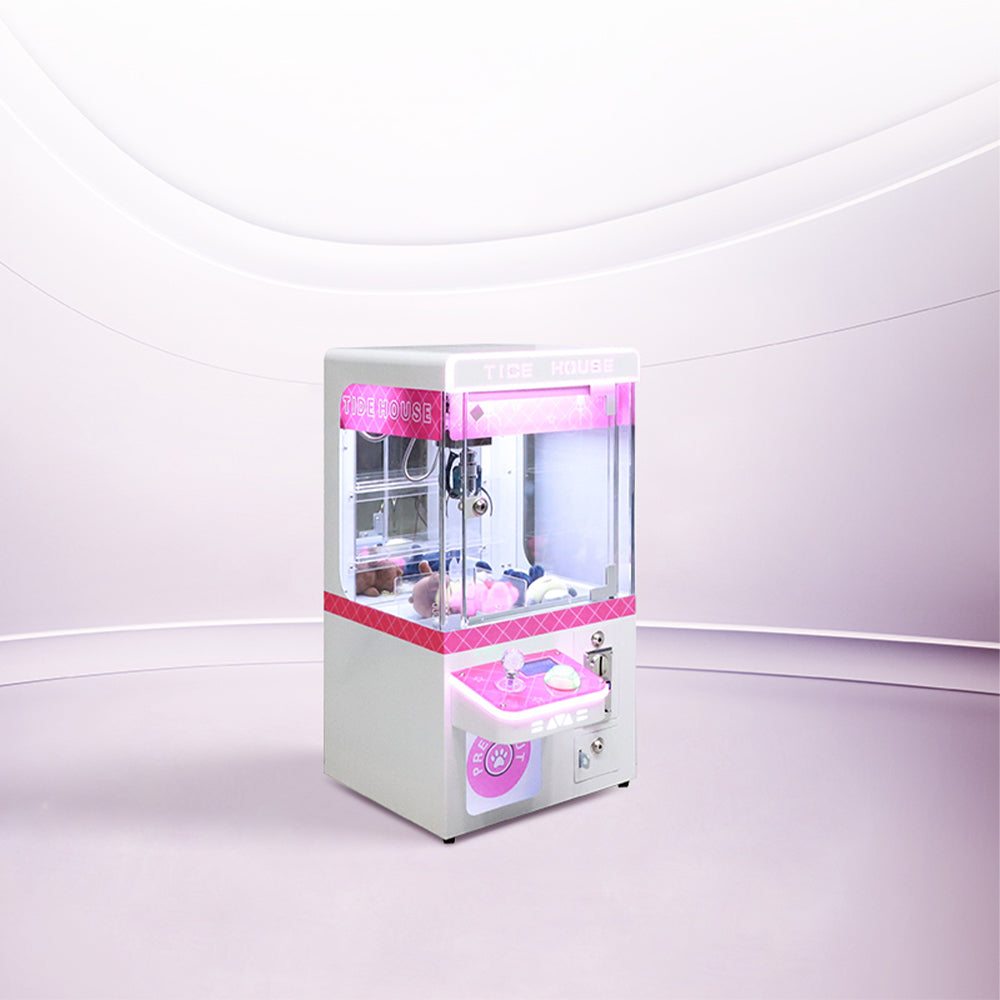 Eeeza Pink Claw Machine – Stable Program, Durable Materials, and LED Fun