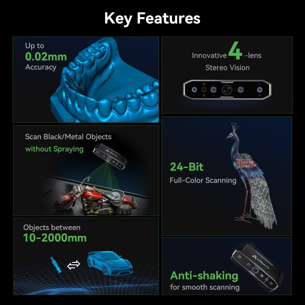 Creality CR-Scan Otter Scanner 3D Small To Large, Scan lt, Make lt