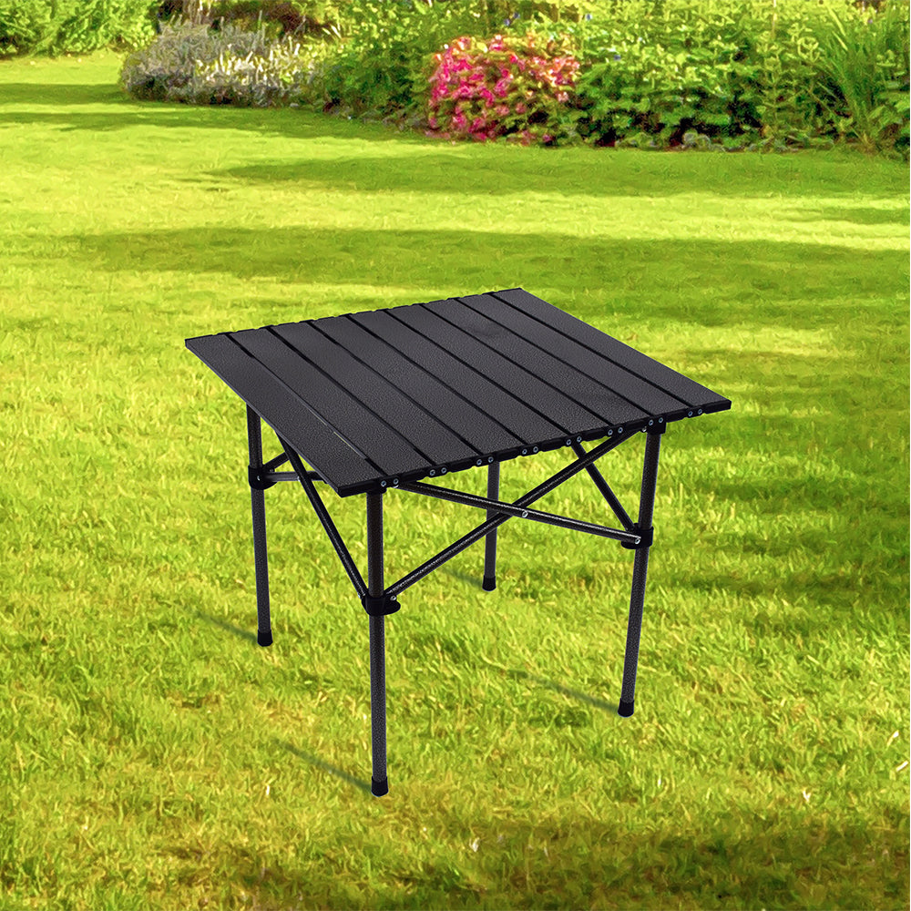 Eeeza Outdoor Steel Frame Foldable Square Camping Table