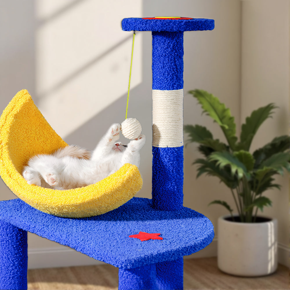 Eeeza Multi-functional Tiered Starry Sky Themed Cat Tree