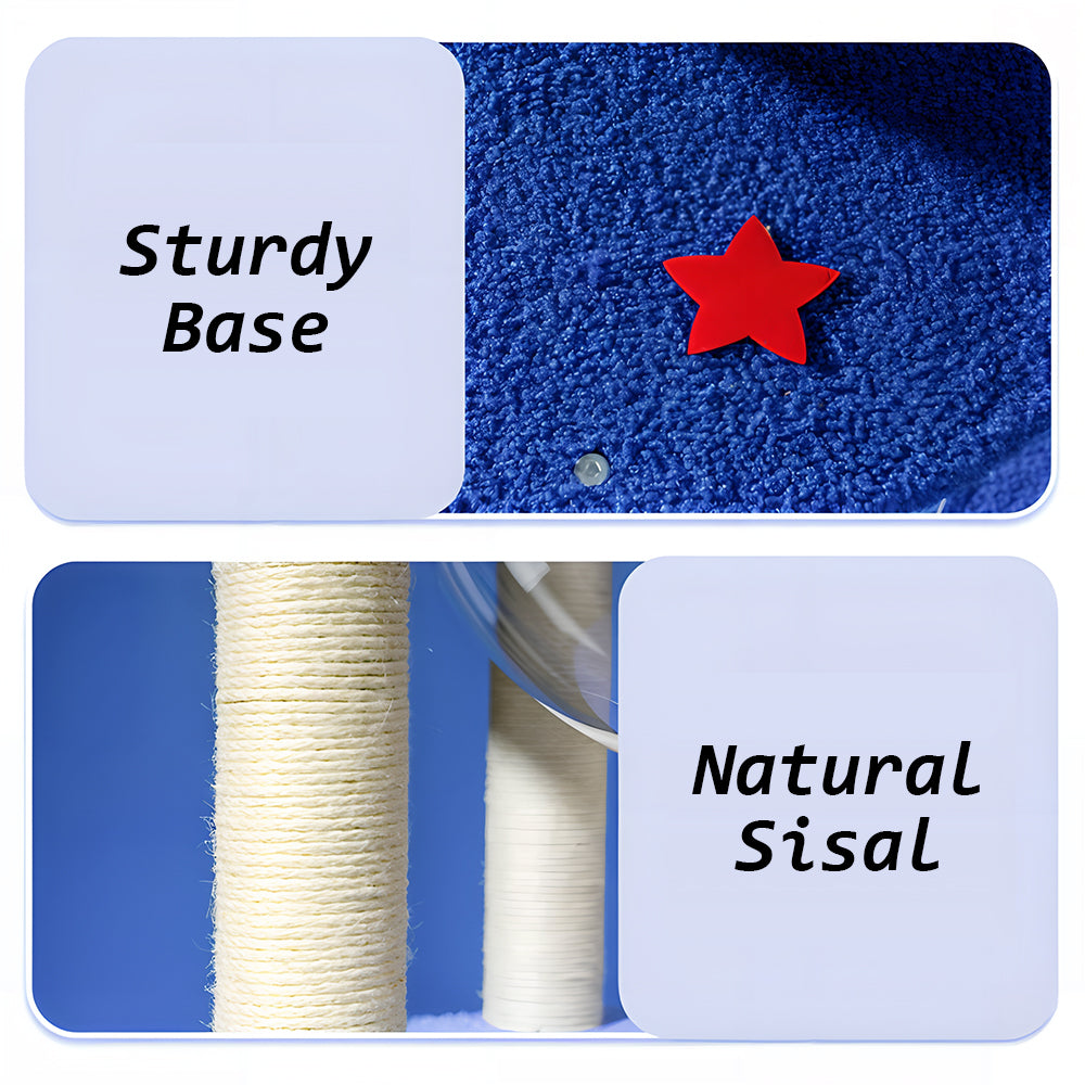 Eeeza Multi-functional Tiered Starry Sky Themed Cat Tree