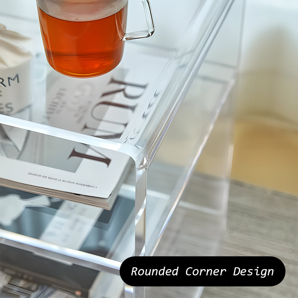 Eeeza Acrylic Transparent Storage Cabinet With Drawers